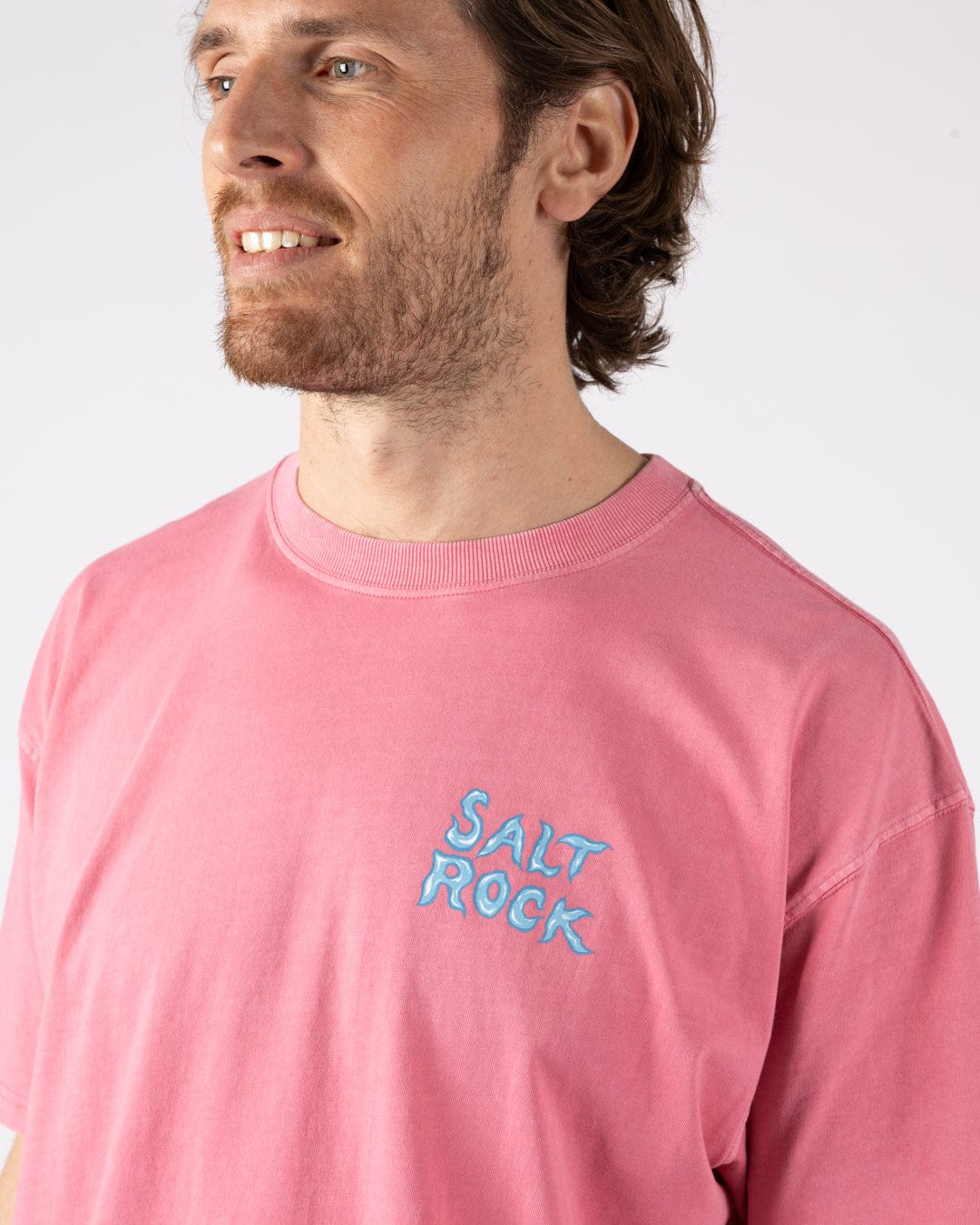 One More Wave - Mens Short Sleeve T-Shirt - Pink - Image 6
