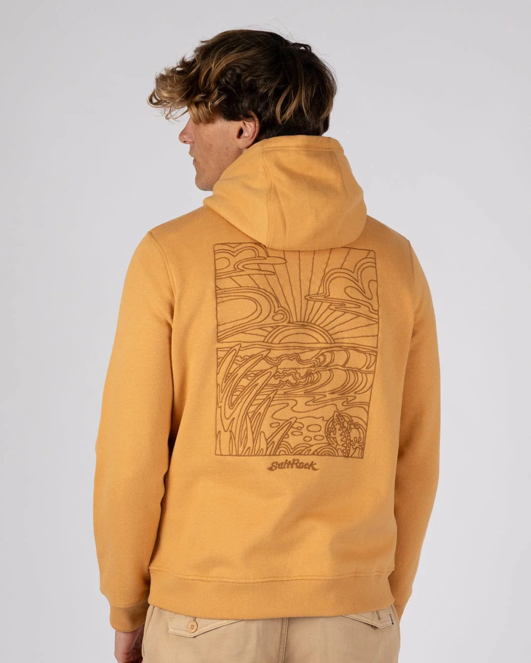 Open Finals Linear - Mens Pop Hoodie - Yellow