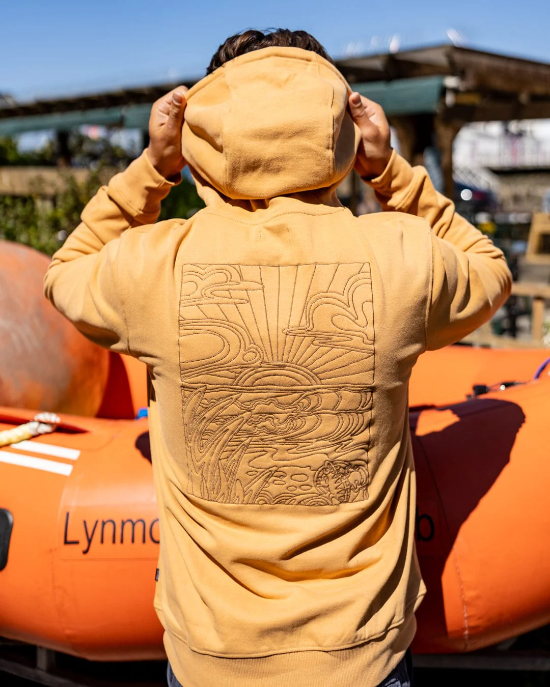 Open Finals Linear - Mens Pop Hoodie - Yellow - Image 2