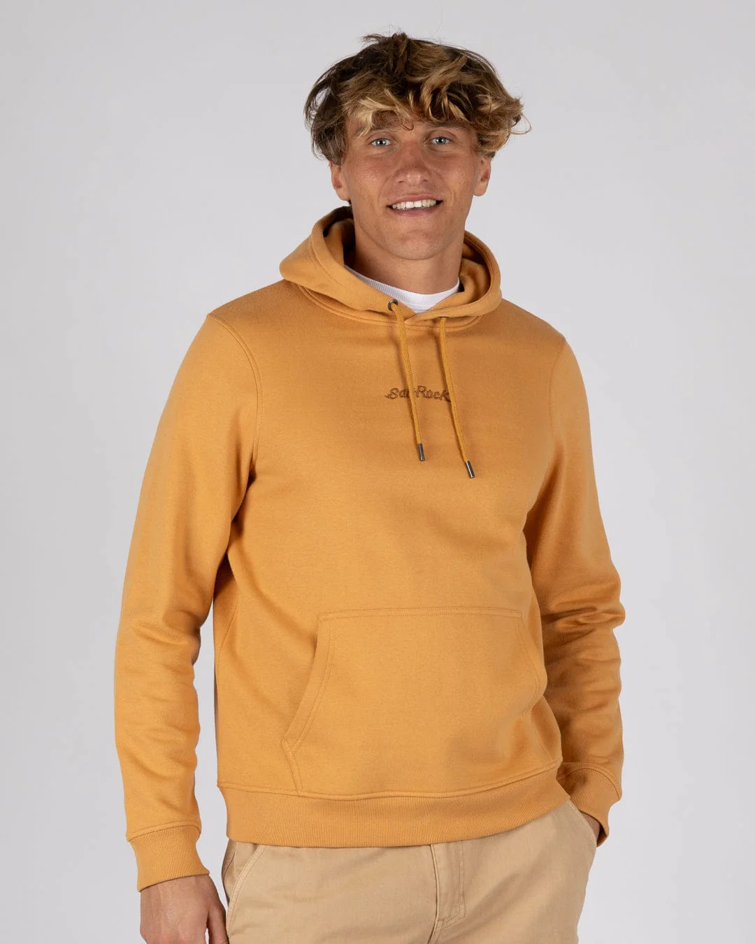 Open Finals Linear - Mens Pop Hoodie - Yellow - Image 4