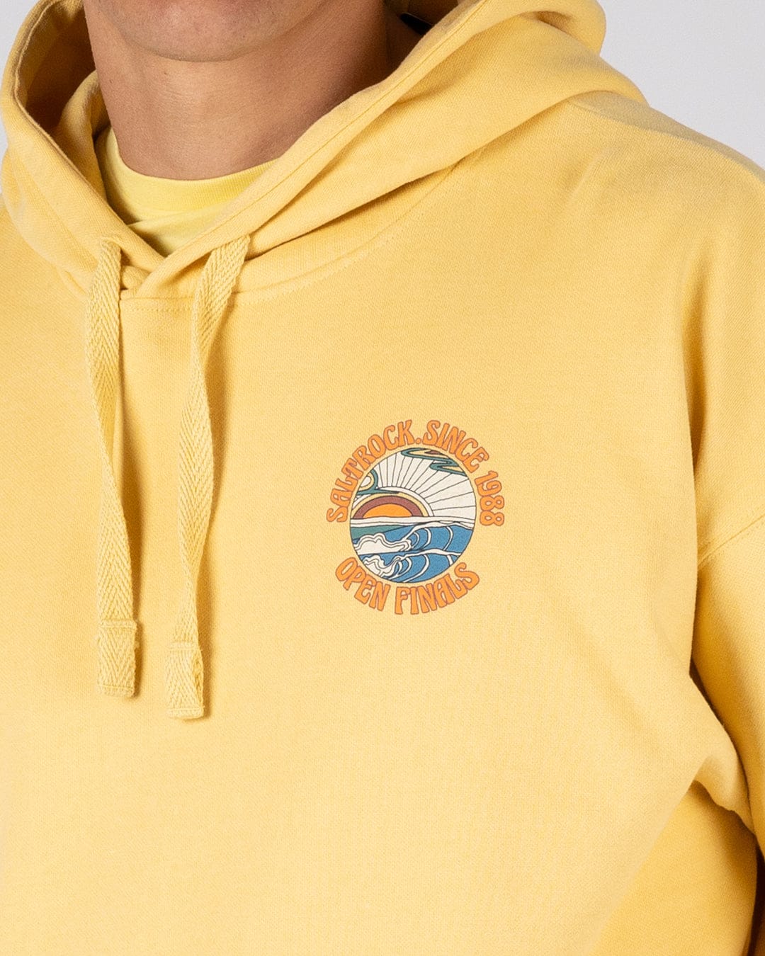 Open Finals - Mens Pop Hoodie - Yellow - Image 4