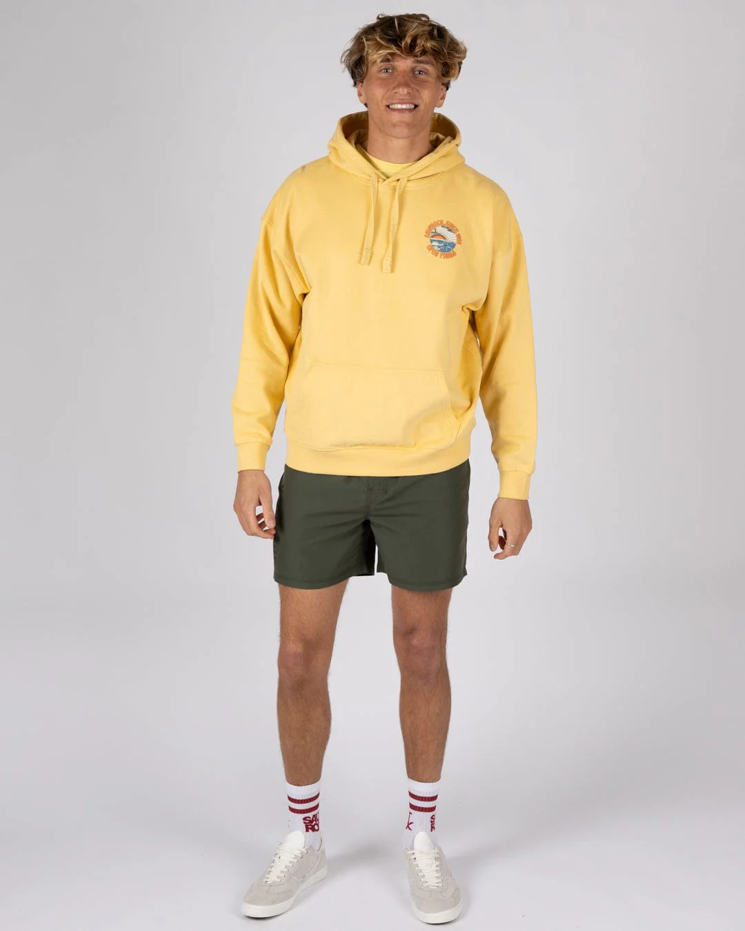 Open Finals - Mens Pop Hoodie - Yellow - Image 5