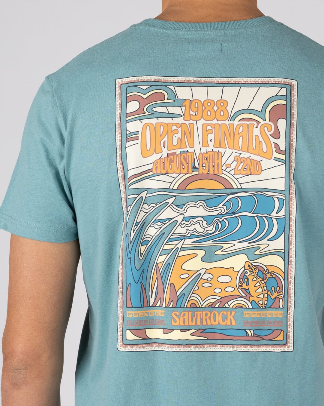 Open Finals - Mens Short Sleeve T-Shirt - Blue - Image 2
