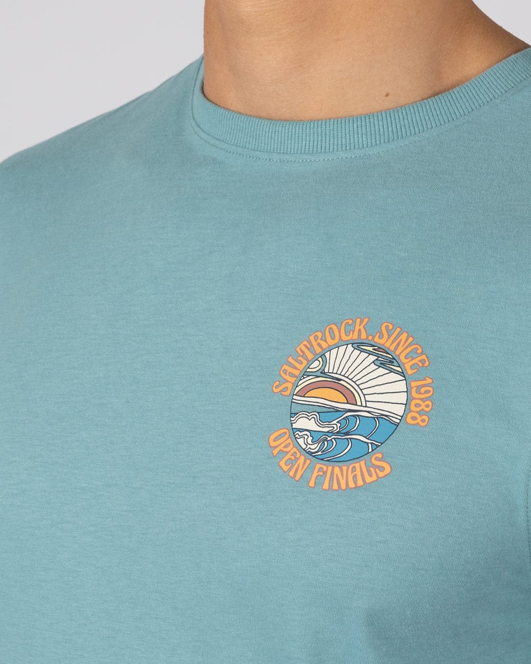 Open Finals - Mens Short Sleeve T-Shirt - Blue - Image 4