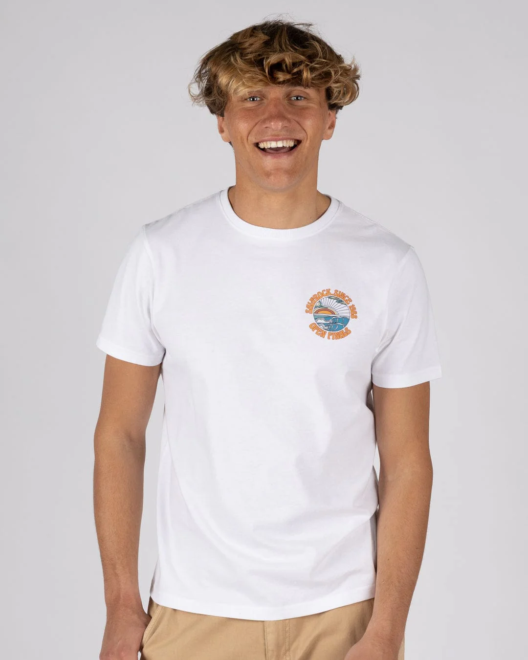 Open Finals - Mens Short Sleeve T-Shirt - White - Image 3