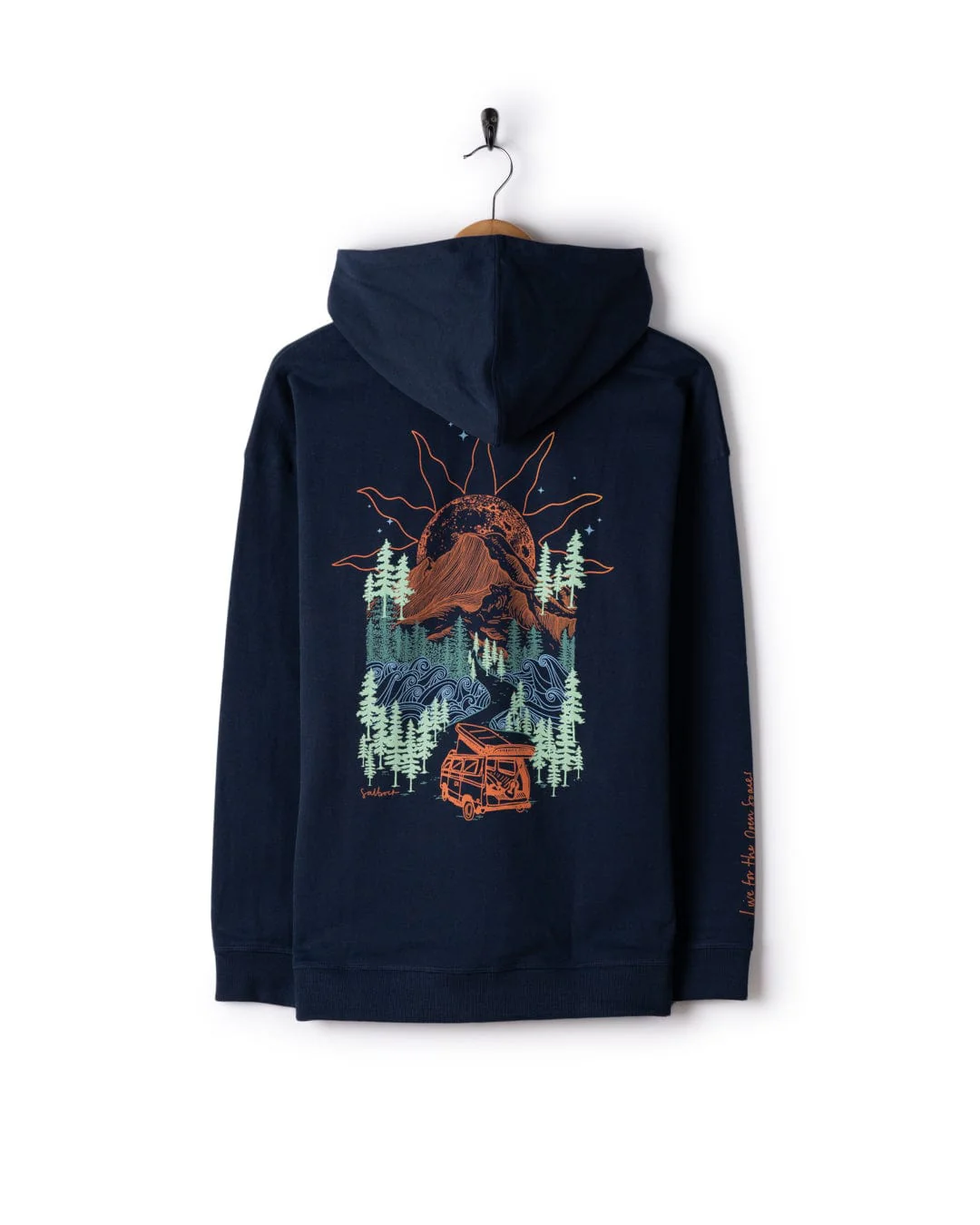 Open Road - Womens Pop Hoodie - Blue - Image 10