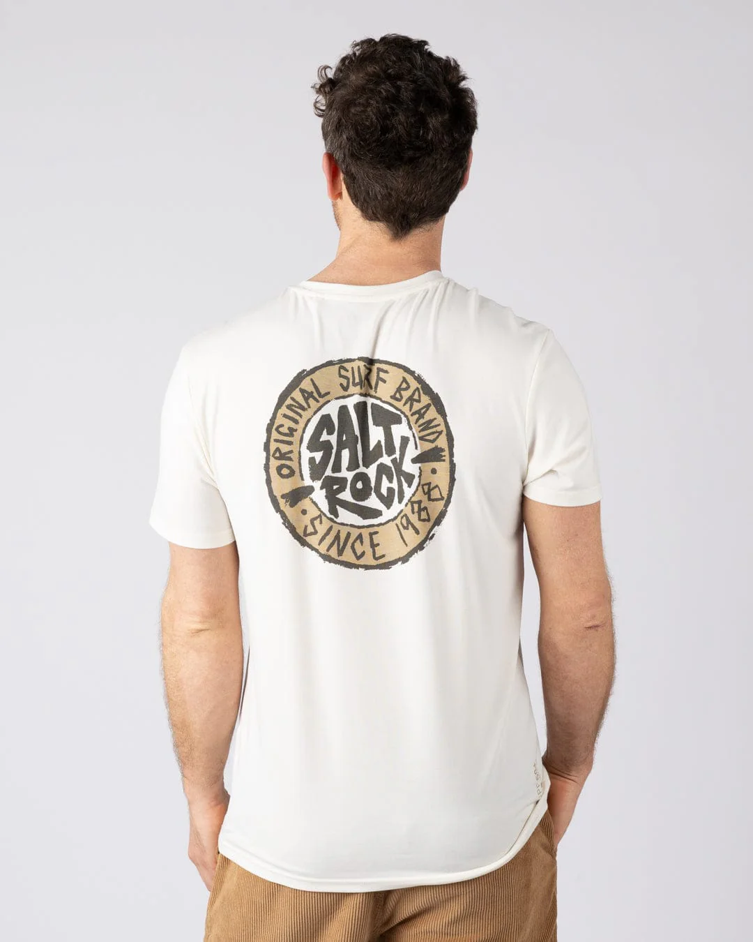 Original SR Hybrid - Mens Short Sleeve T-Shirt - Cream