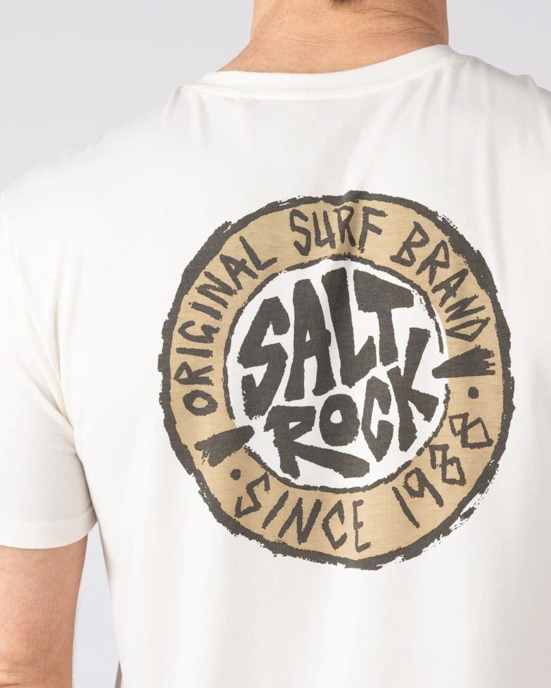 Original SR Hybrid - Mens Short Sleeve T-Shirt - Cream - Image 3