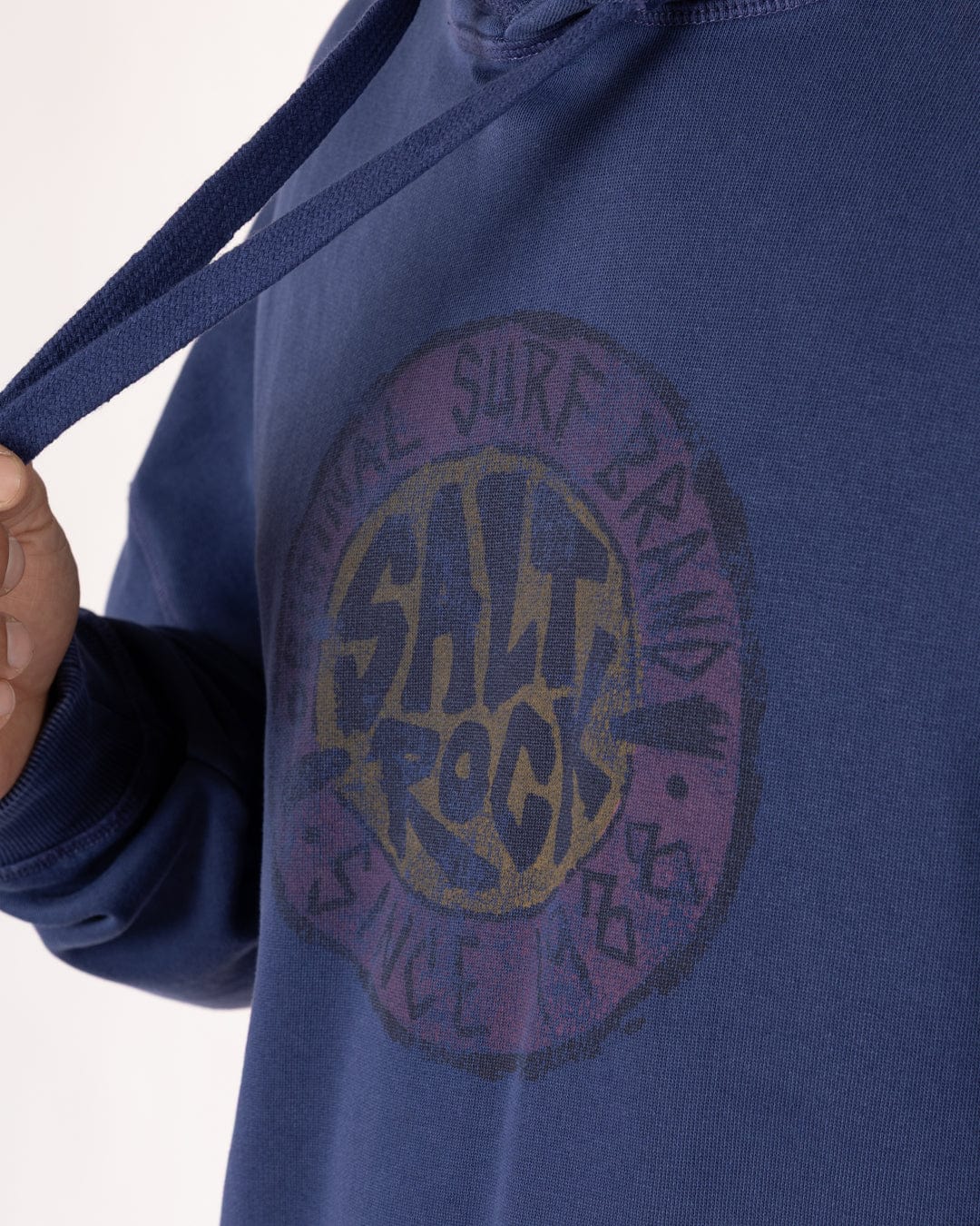 SR Original Warp - Mens Oversized Pop Hoodie - Purple - Image 8