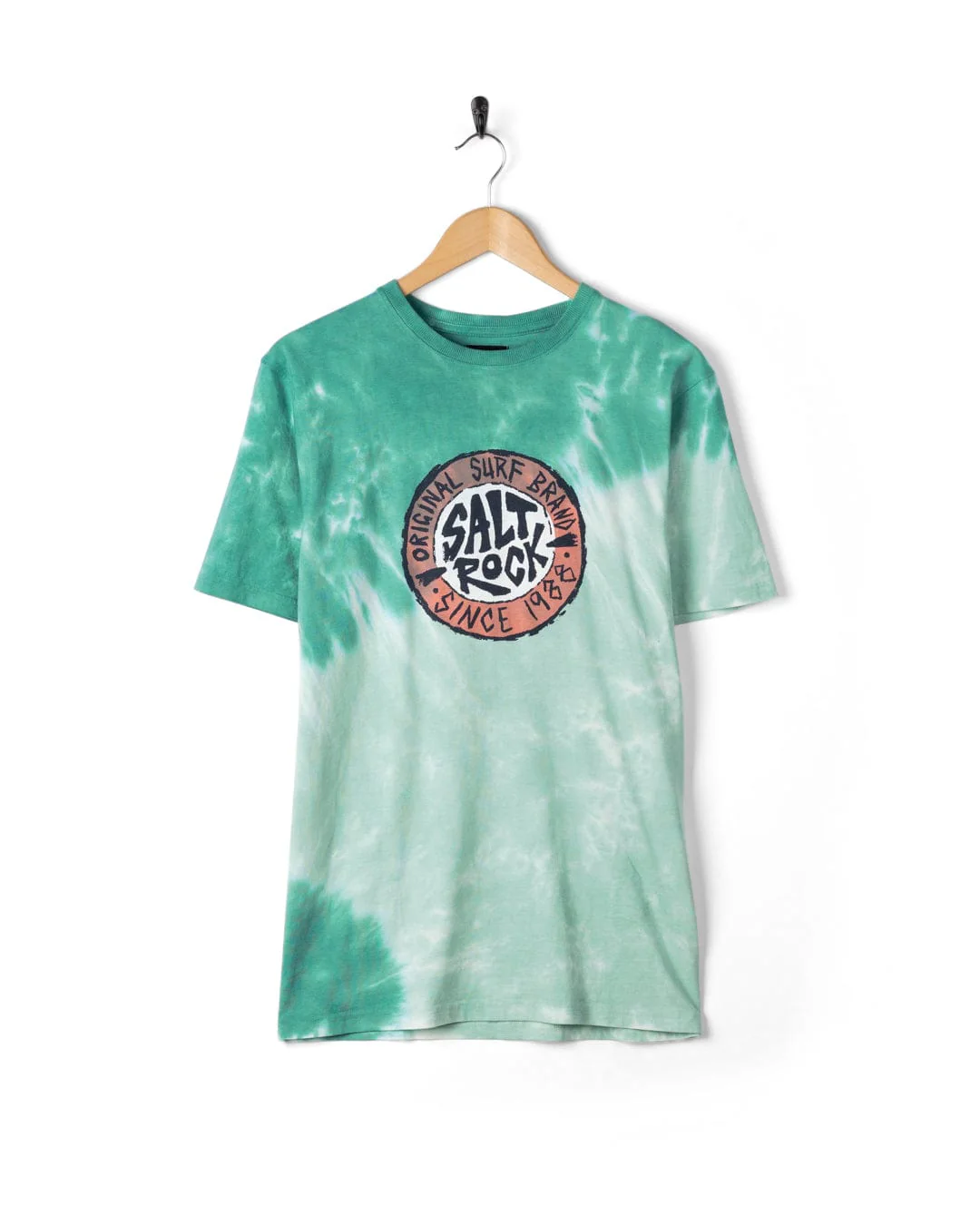 Original SR - Mens Oversized Tie Dye Short Sleeve T-Shirt - Green - Image 2
