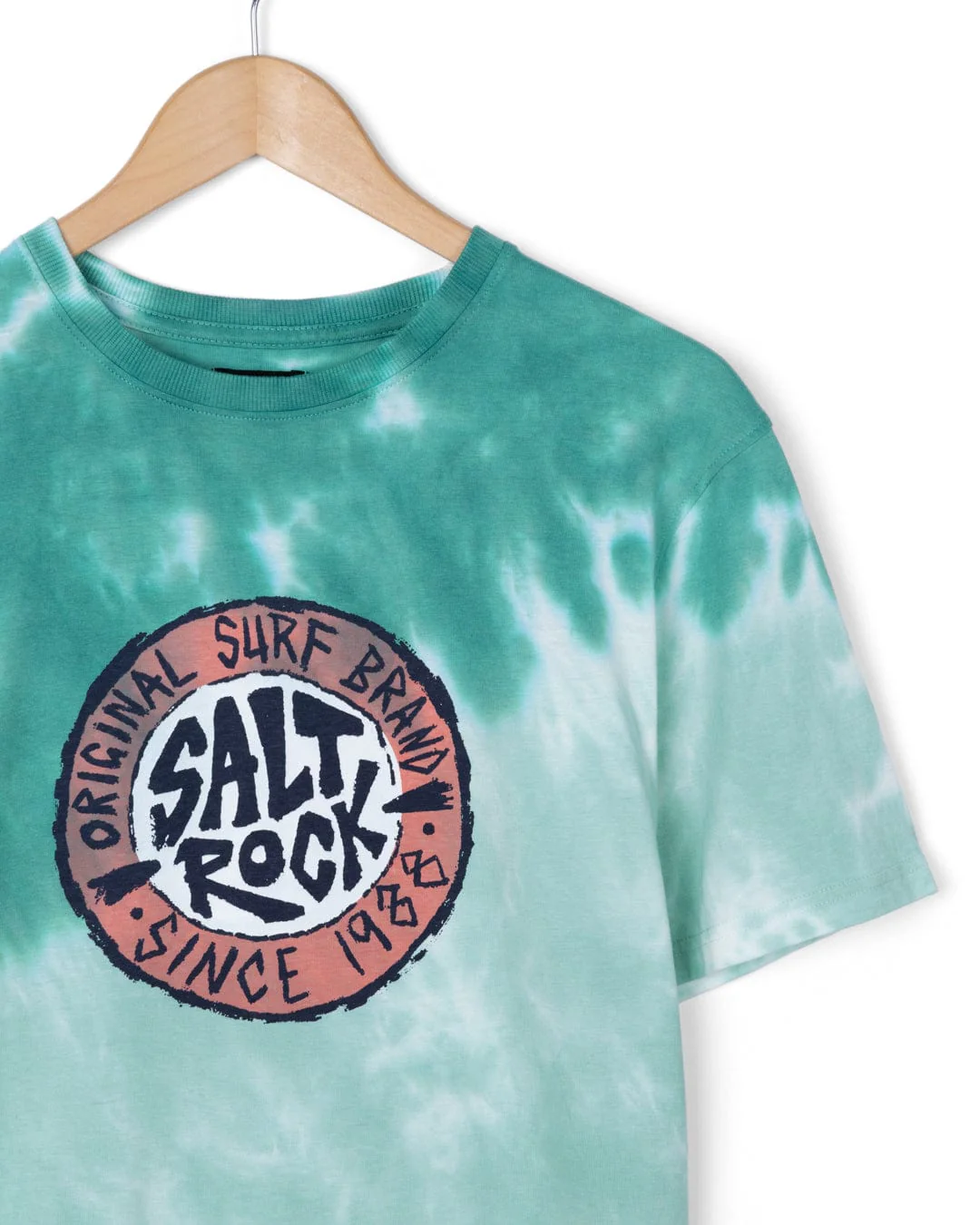 Original SR - Mens Oversized Tie Dye Short Sleeve T-Shirt - Green - Image 5