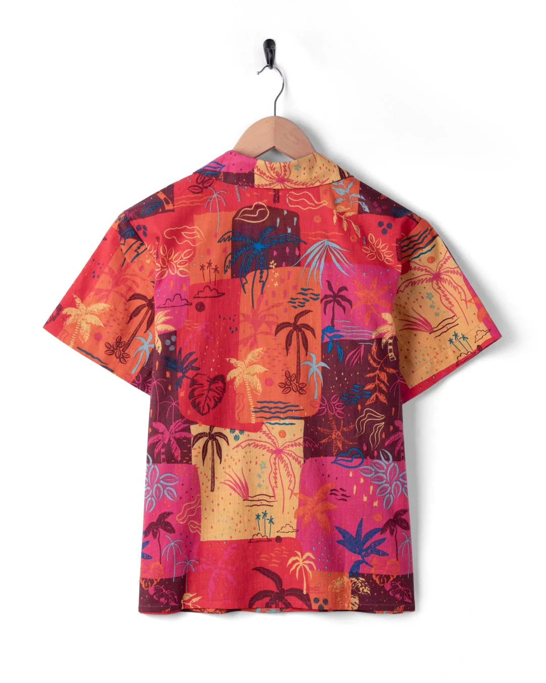 Palm Block - Womens Short Sleeve Shirt - Multi - Image 5