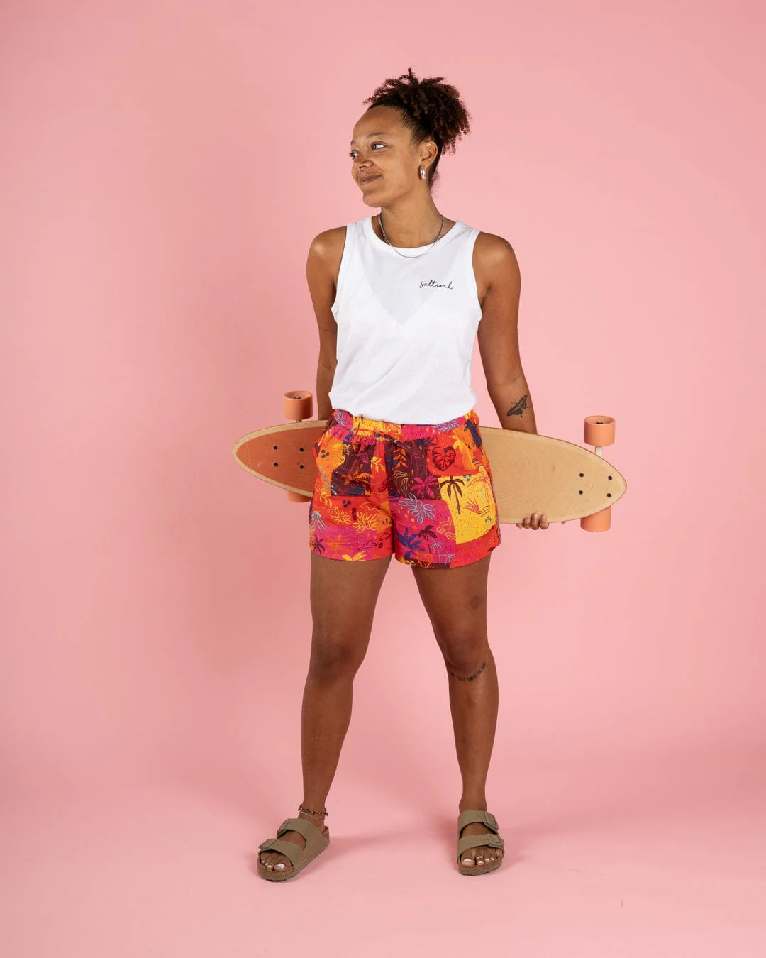 Palm Block - Womens Shorts - Multi - Image 4