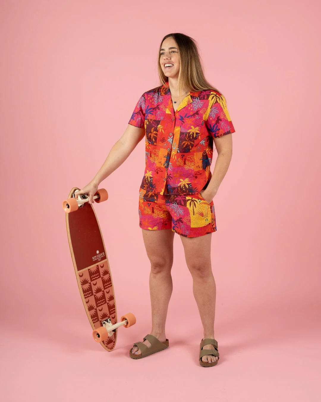 Palm Block - Womens Shorts - Multi - Image 9