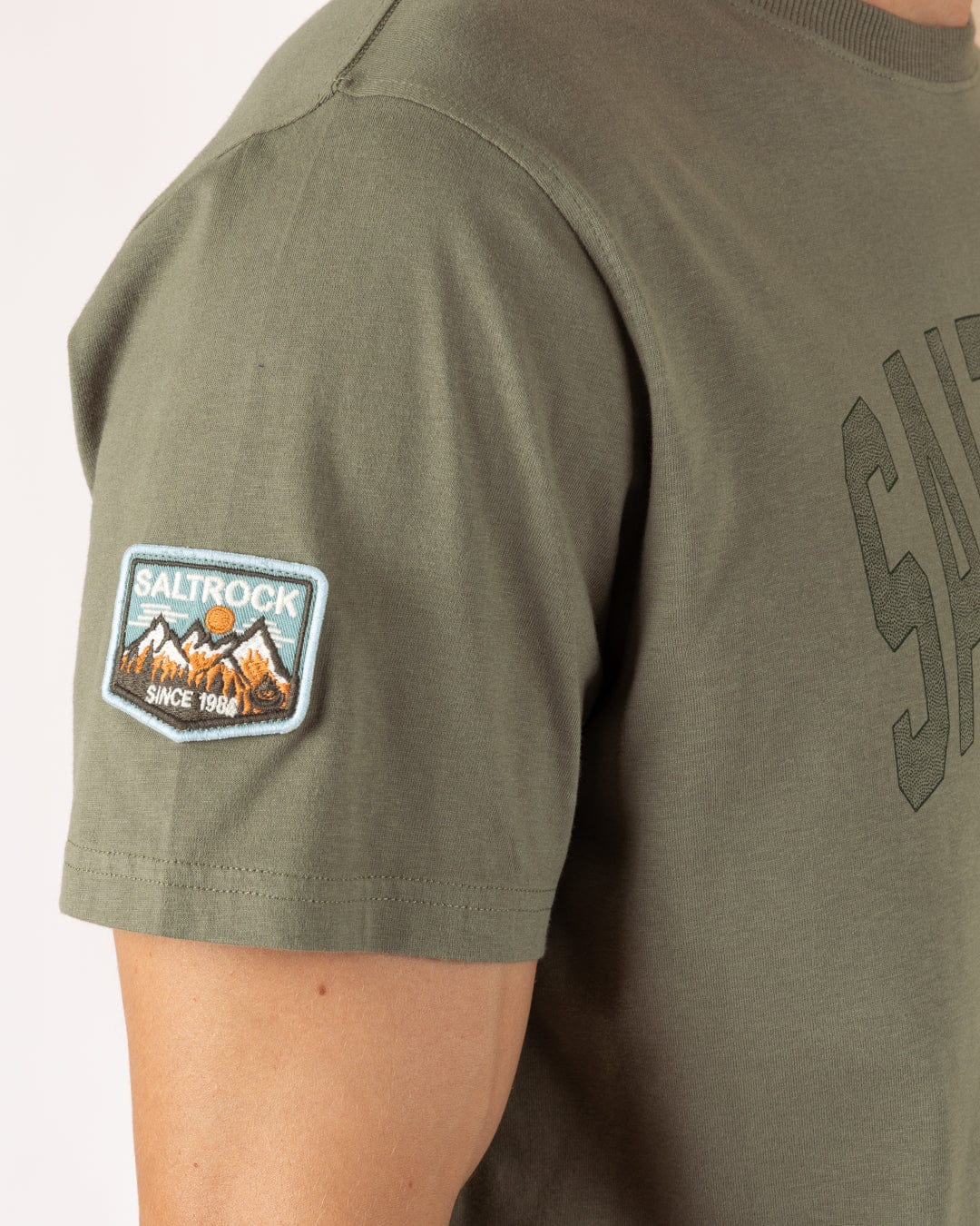 Patch - Mens Short Sleeve T-Shirt - Green - Image 2