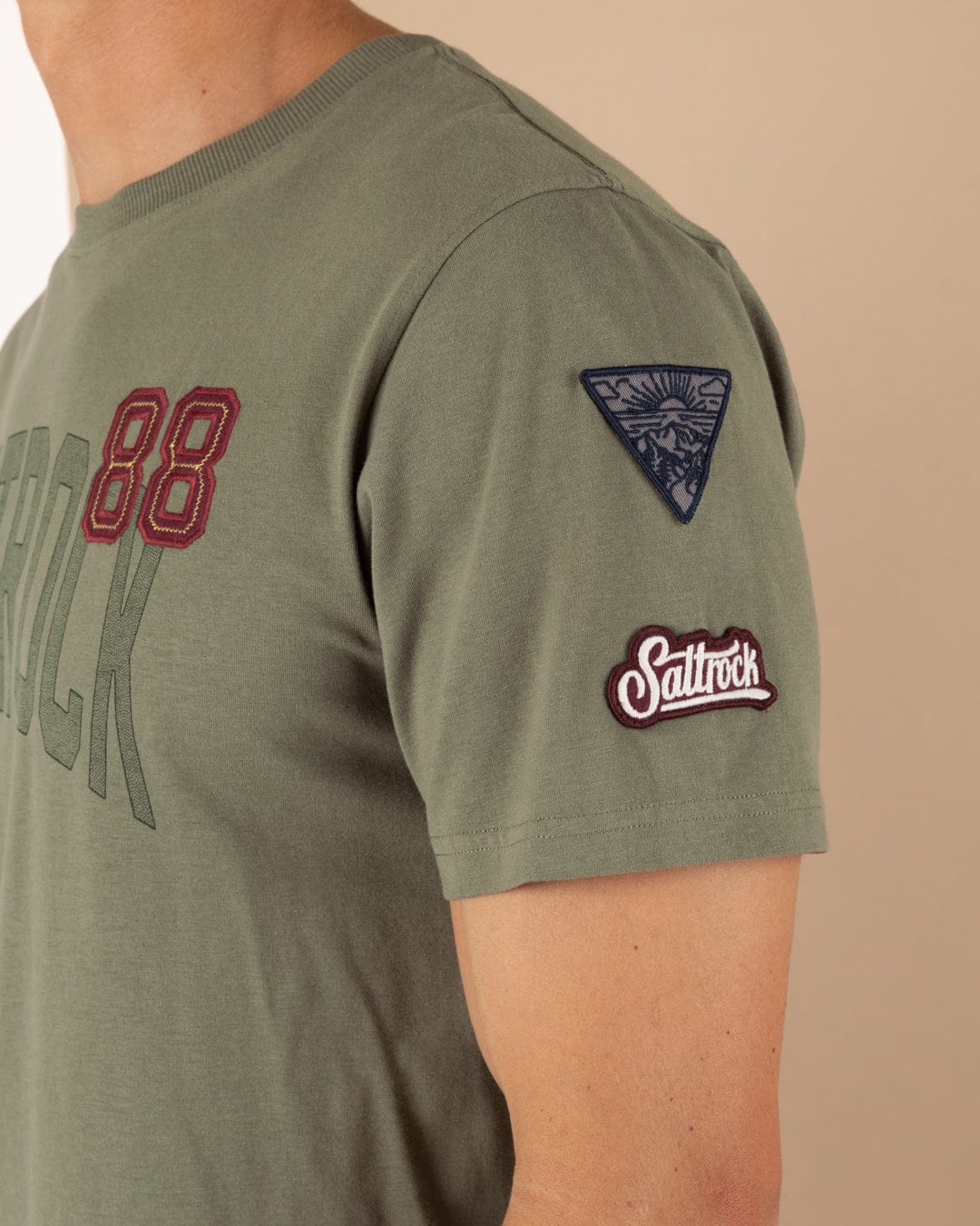 Patch - Mens Short Sleeve T-Shirt - Green - Image 3