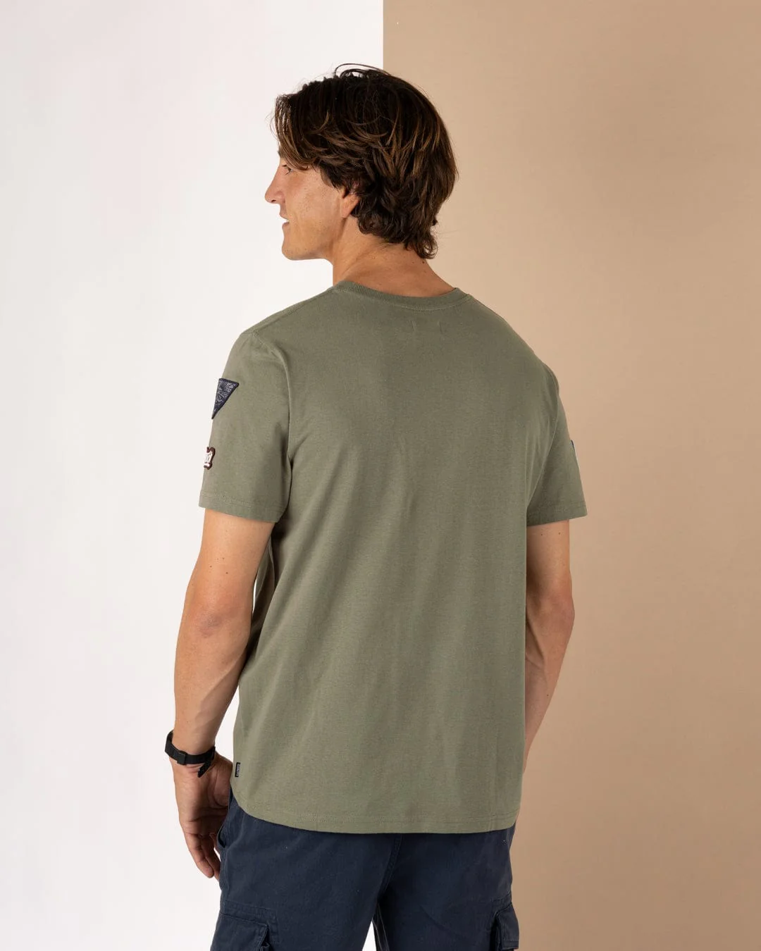 Patch - Mens Short Sleeve T-Shirt - Green - Image 4