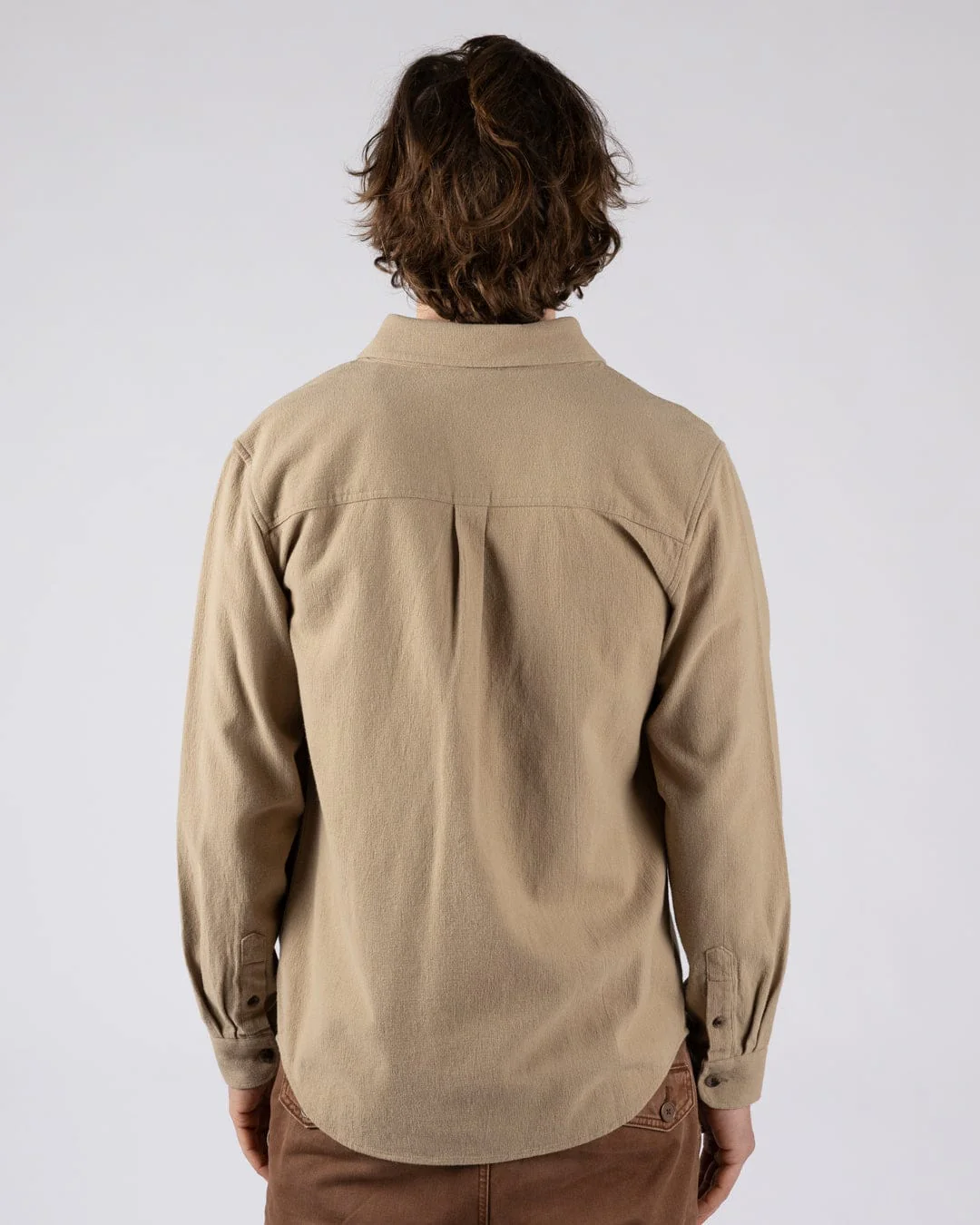 Penare 2 - Mens Long Sleeve Shirt - Beige - Image 2