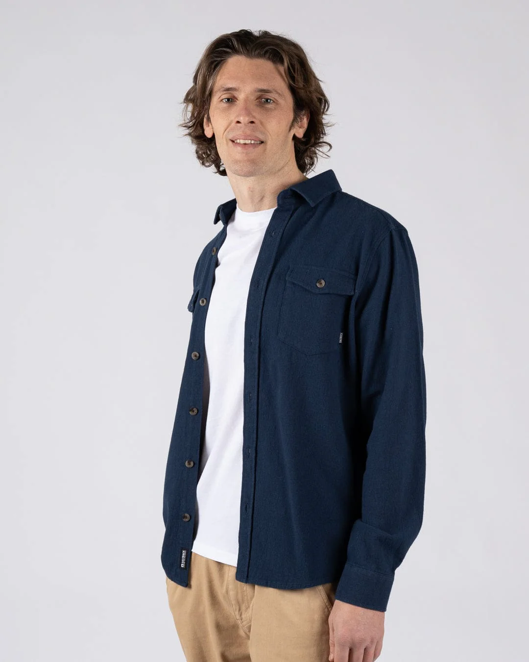 Penare 2 - Mens Long Sleeve Shirt - Blue