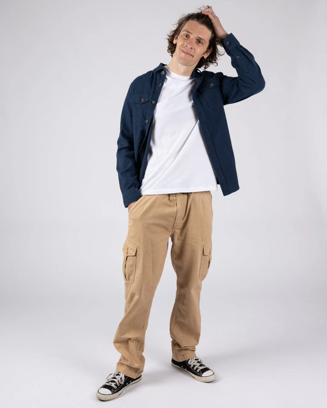 Penare 2 - Mens Long Sleeve Shirt - Blue - Image 2
