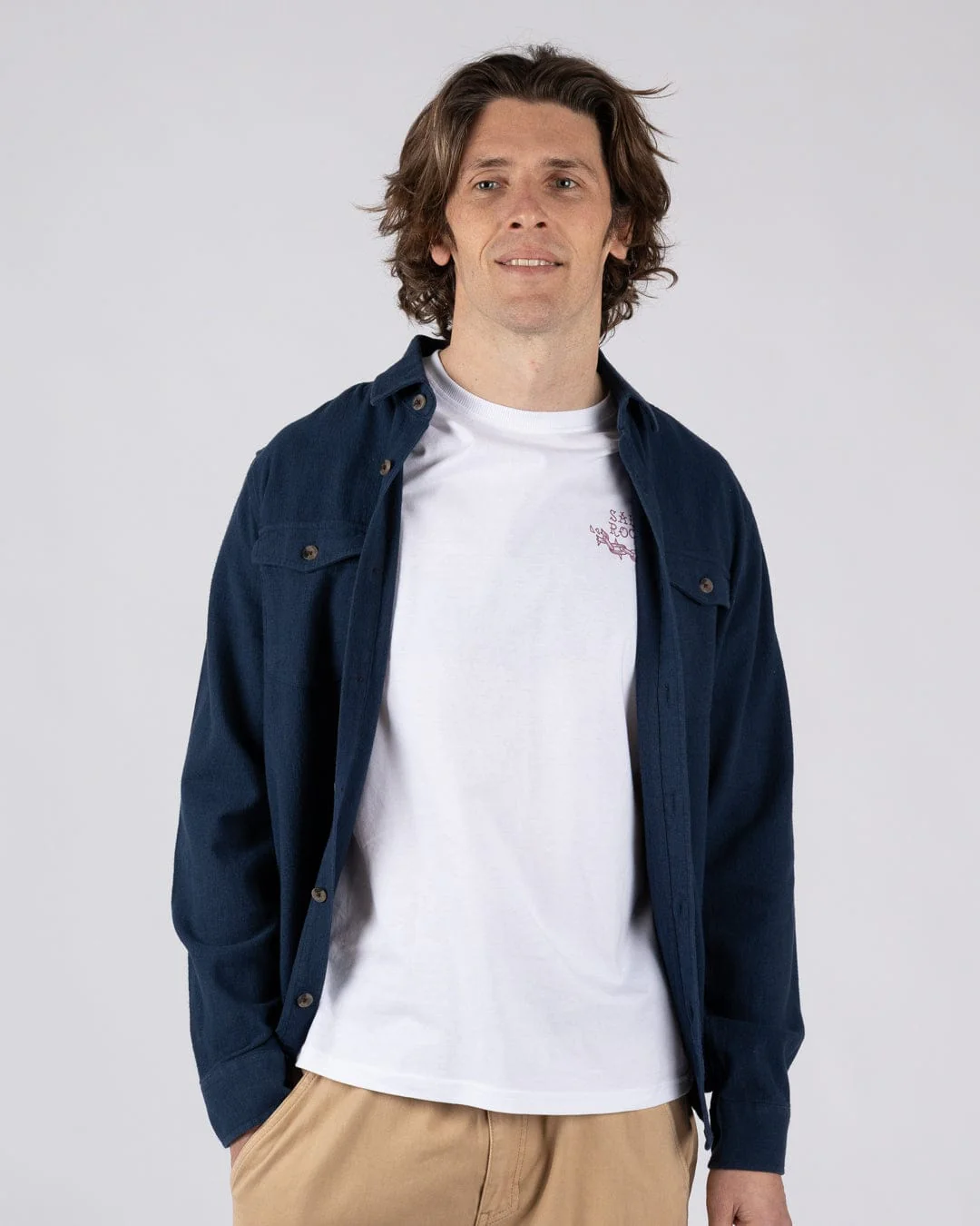 Penare 2 - Mens Long Sleeve Shirt - Blue - Image 6