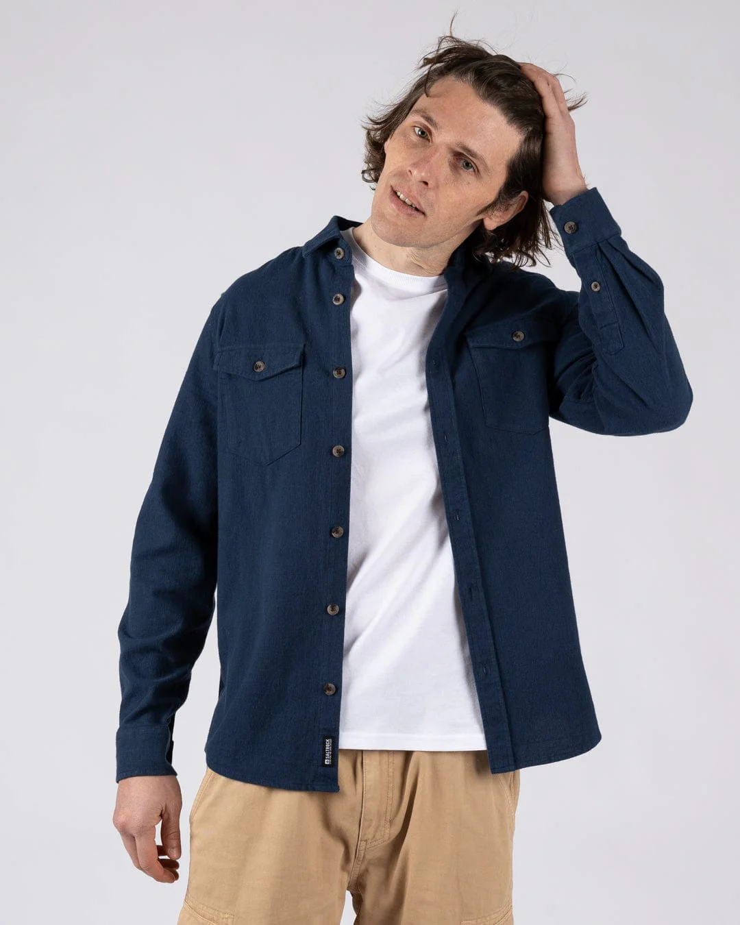 Penare 2 - Mens Long Sleeve Shirt - Blue - Image 8