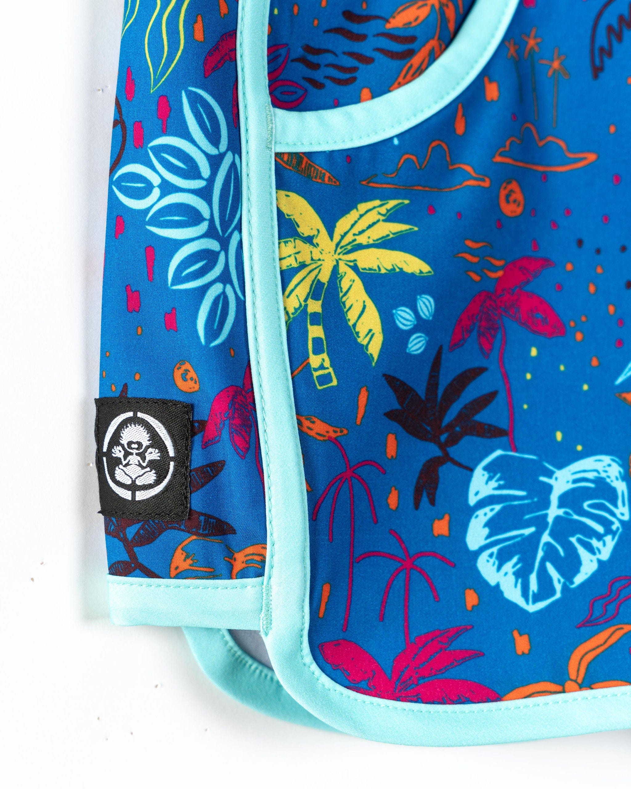 Pia - Kids Recycled Boardshorts - Blue - Image 5