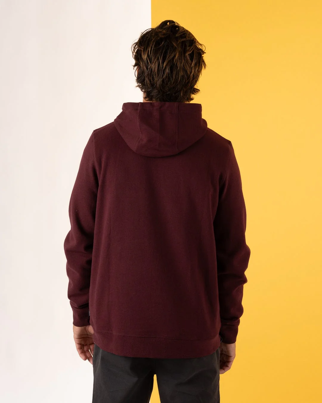 Pitcher Embroidery - Mens Pop Hoodie - Purple - Image 5