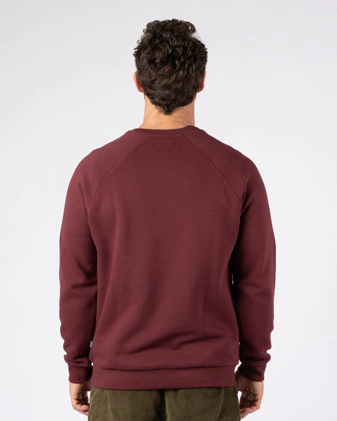 Pitcher Embroidery -  Mens Sweat Shirt - Dark Purple - Image 3