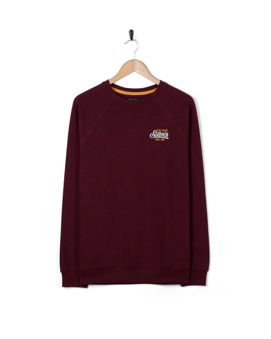 Pitcher Embroidery -  Mens Sweat Shirt - Dark Purple - Image 5