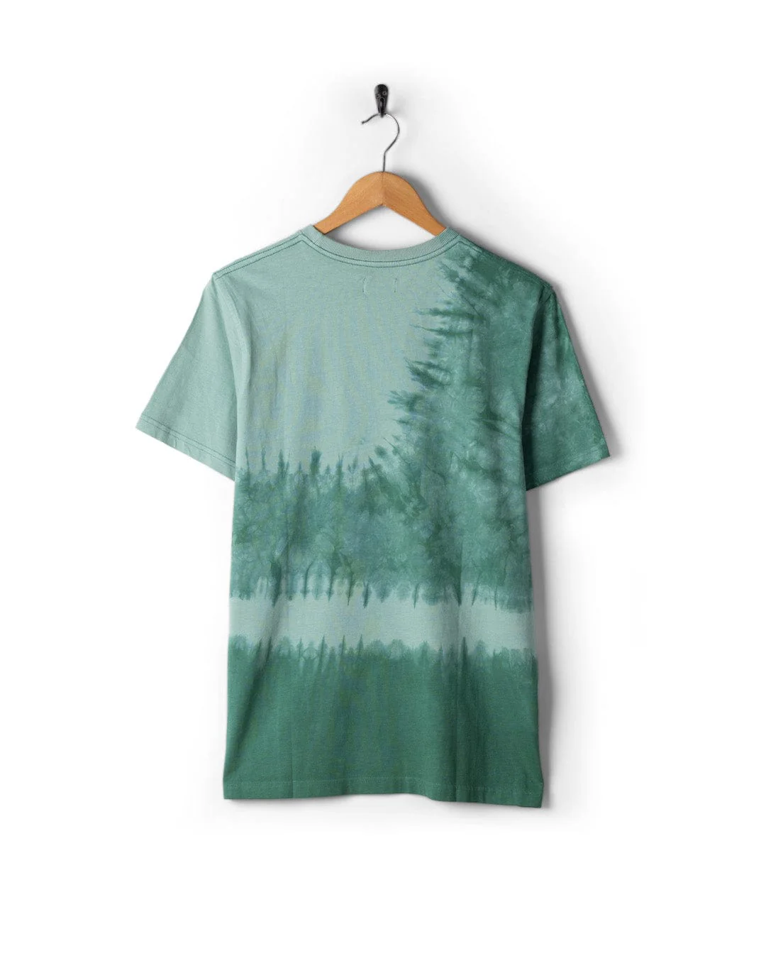 Pitcher Embroidery - Mens Tie Dye T-Shirt -Green - Image 6