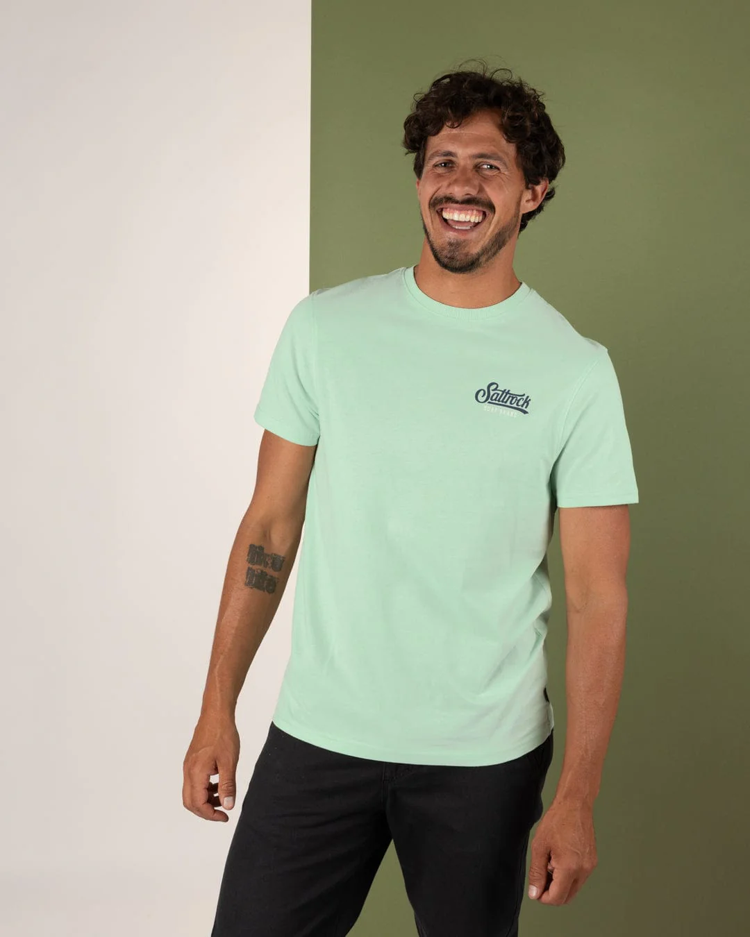 Pitcher - Mens Short Sleeve T-Shirt - Light Green - Image 3