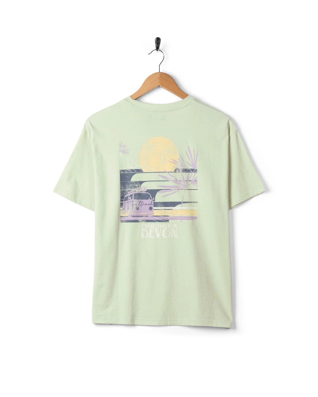 Poster Location Devon - Womens Oversized Short Sleeve T-Shirt - Light Green - Image 10