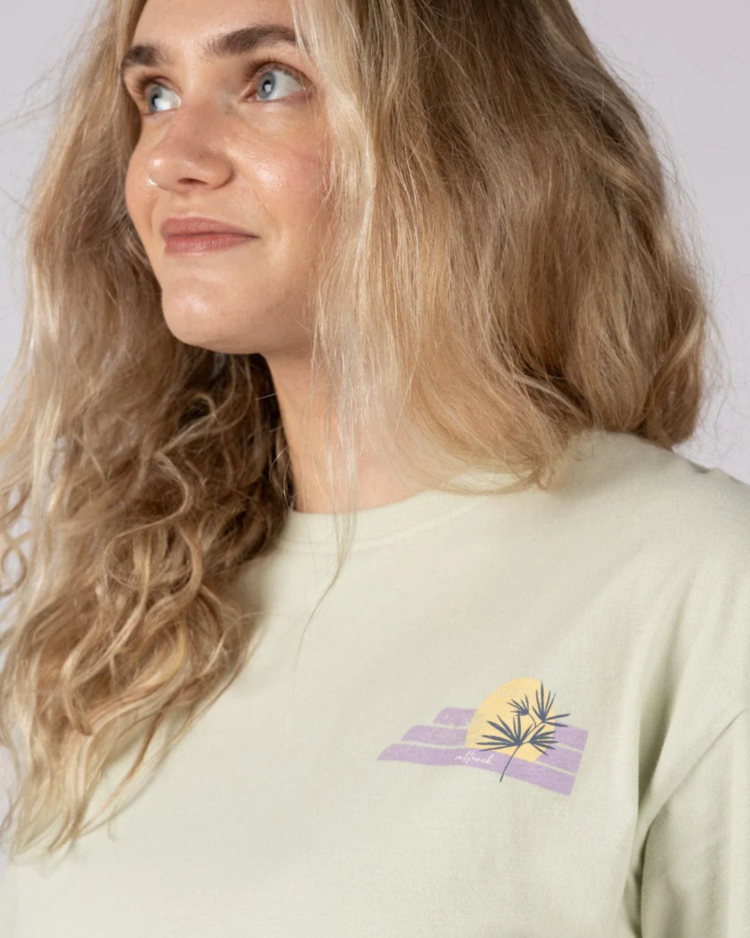Poster Location Devon - Womens Oversized Short Sleeve T-Shirt - Light Green - Image 7