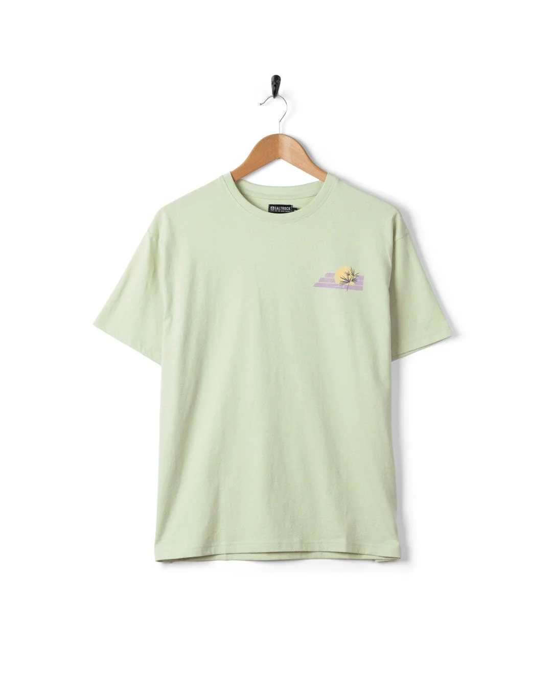 Poster Location Wales - Womens Oversized Short Sleeve T-Shirt - Light Green - Image 6