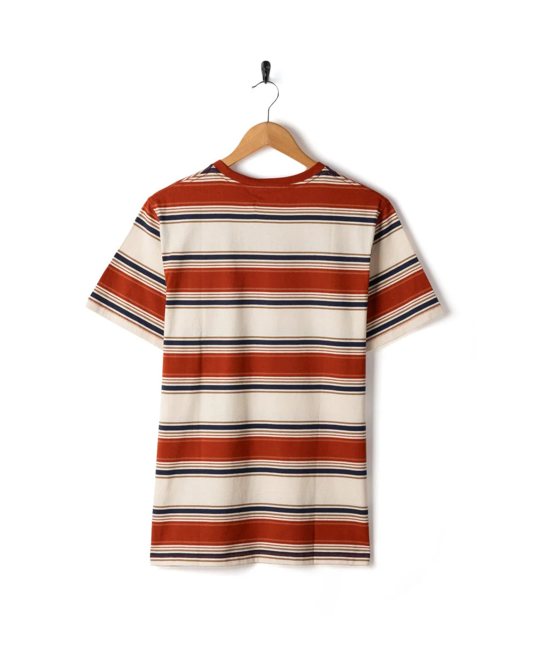 Race - Mens Striped T-Shirt - Orange - Image 4