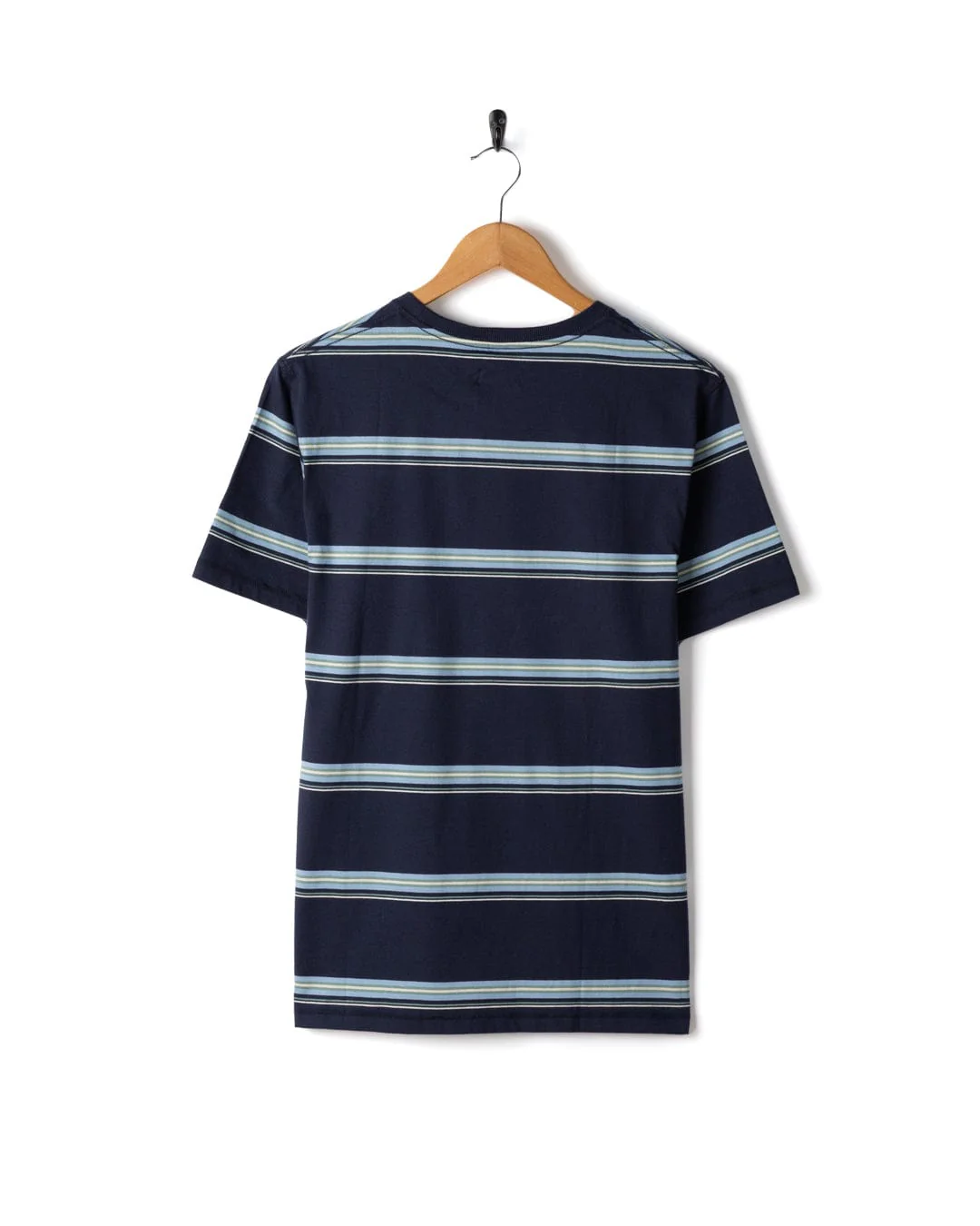 Race - Mens Striped T-Shirt - Blue - Image 5