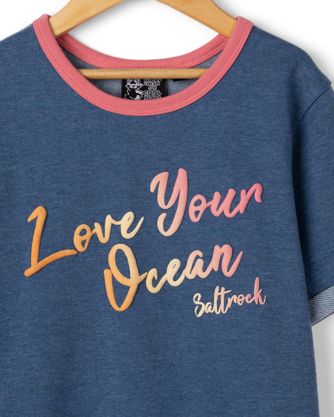 Rainbow Ocean - Kids Dress - Dark Blue - Image 3