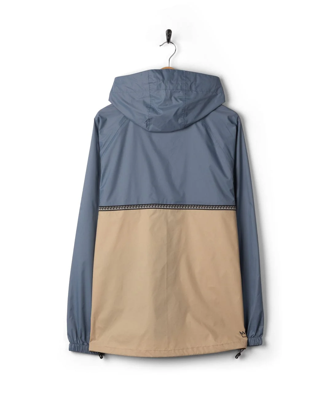 Rainer Tribal - Mens Waterproof Packable Rain Jacket- Blue/Beige - Image 15