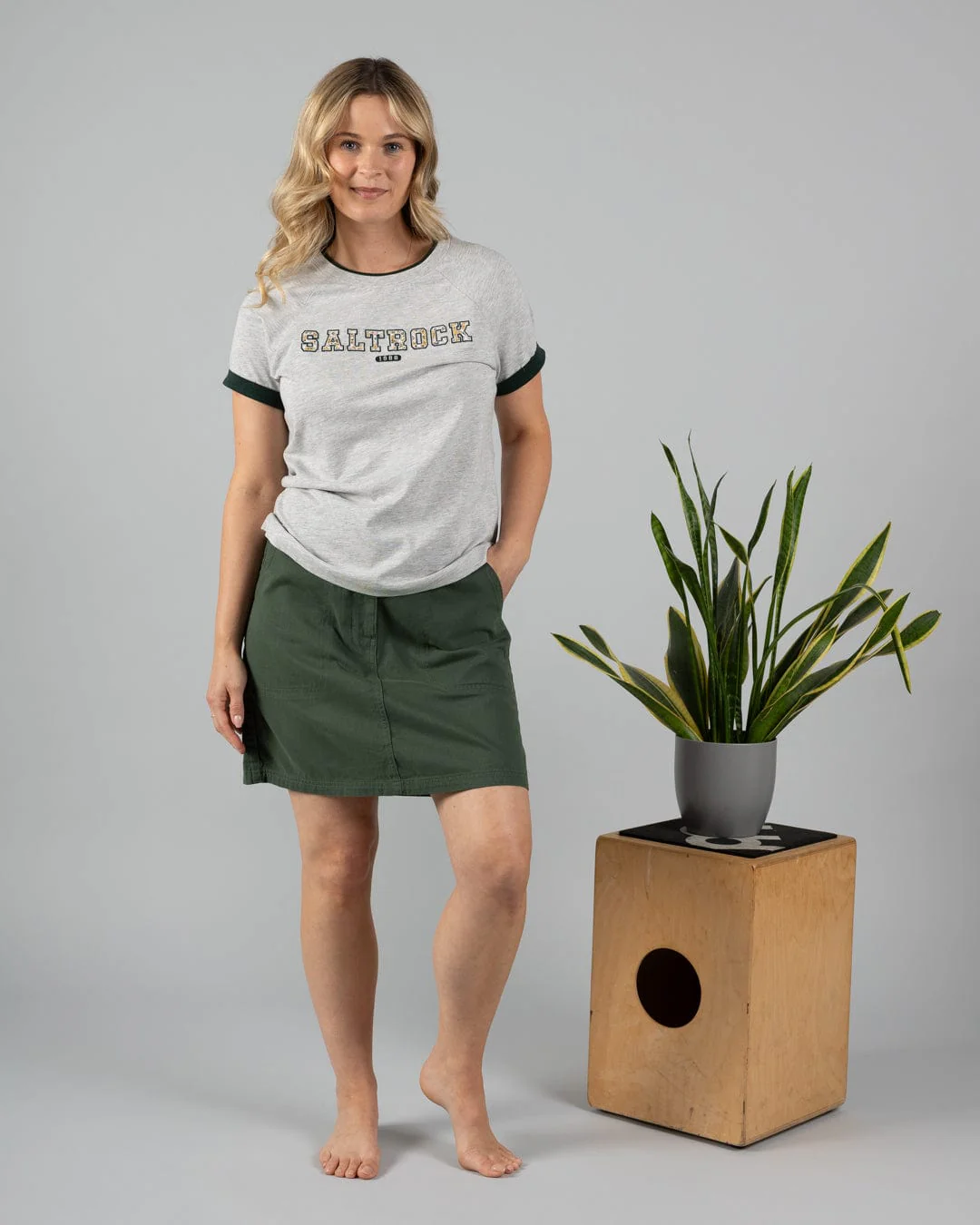 Remi - Womens Skirt - Green - Image 4