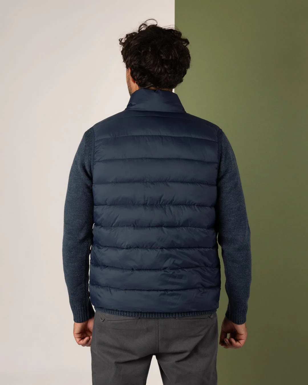 Resin - Mens Padded Gilet - Blue - Image 5