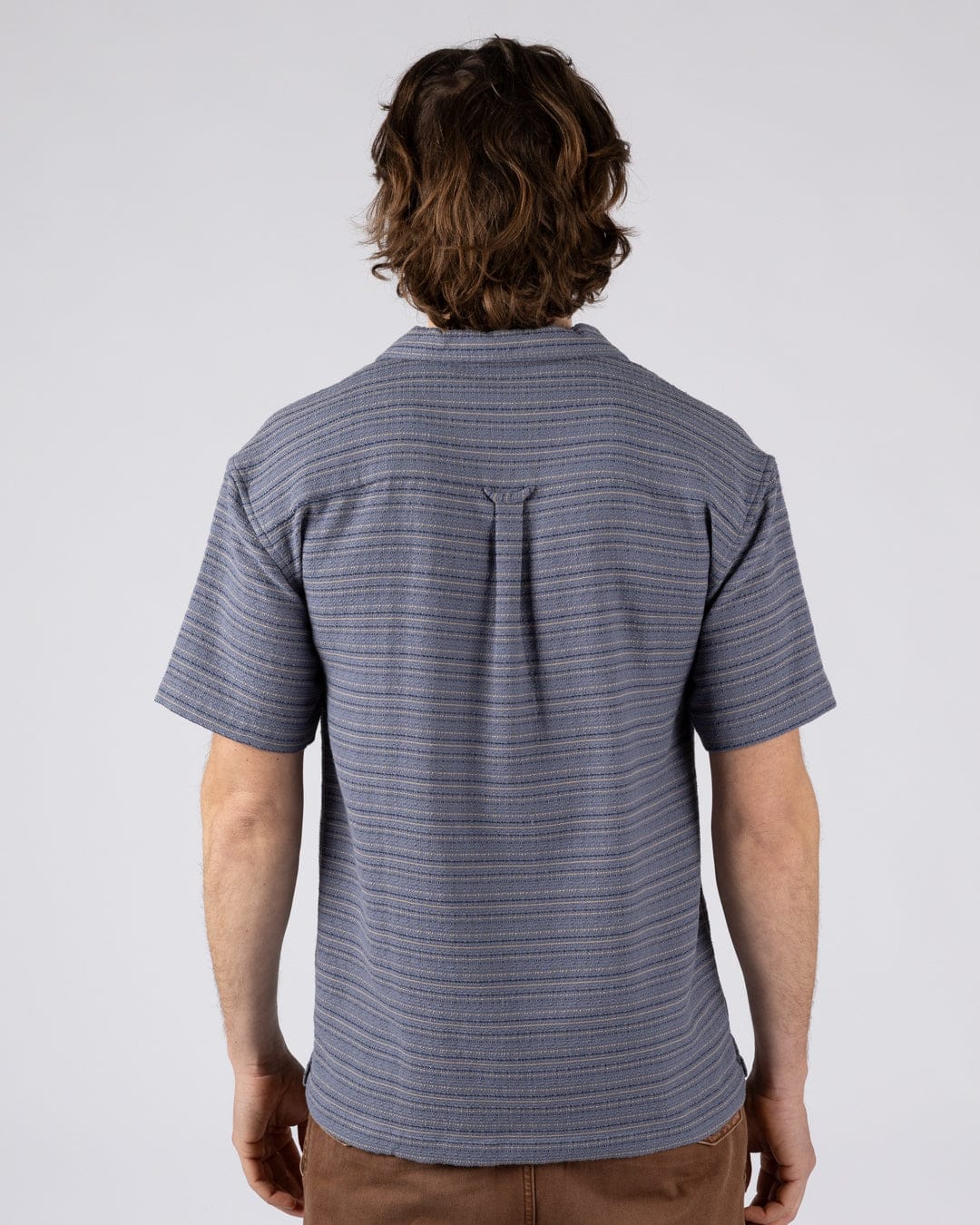 Resort Shirt - Mens Short Sleeve Shirt - Blue - Image 2
