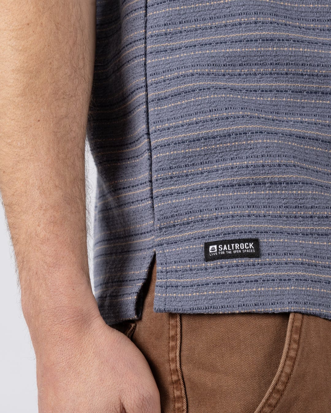 Resort Shirt - Mens Short Sleeve Shirt - Blue - Image 3