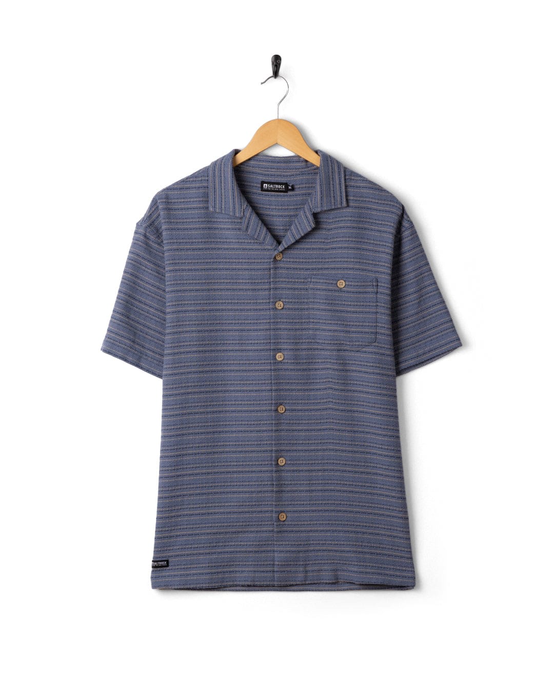 Resort Shirt - Mens Short Sleeve Shirt - Blue - Image 5