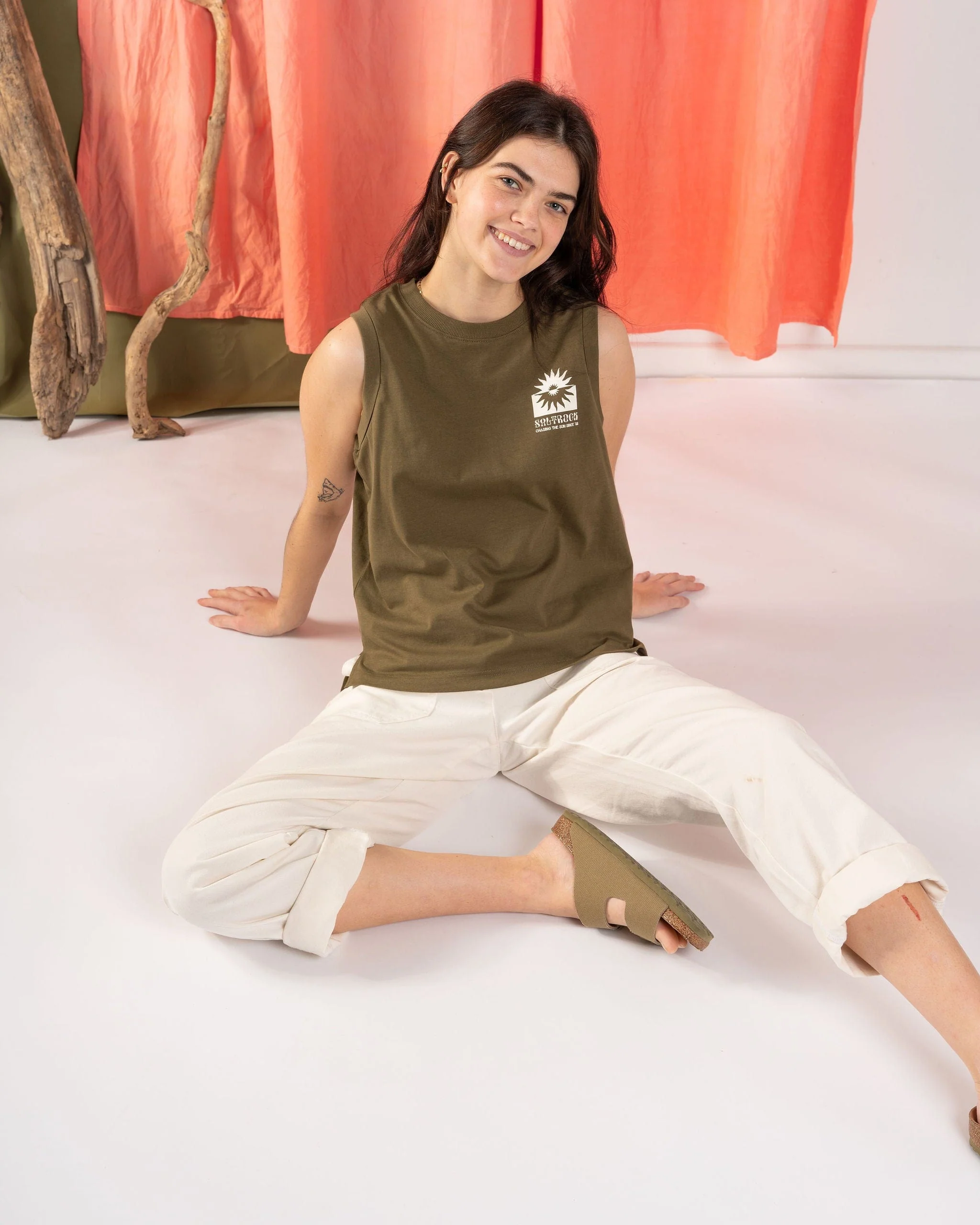 Roots - Womens Tank Top - Green - Image 2