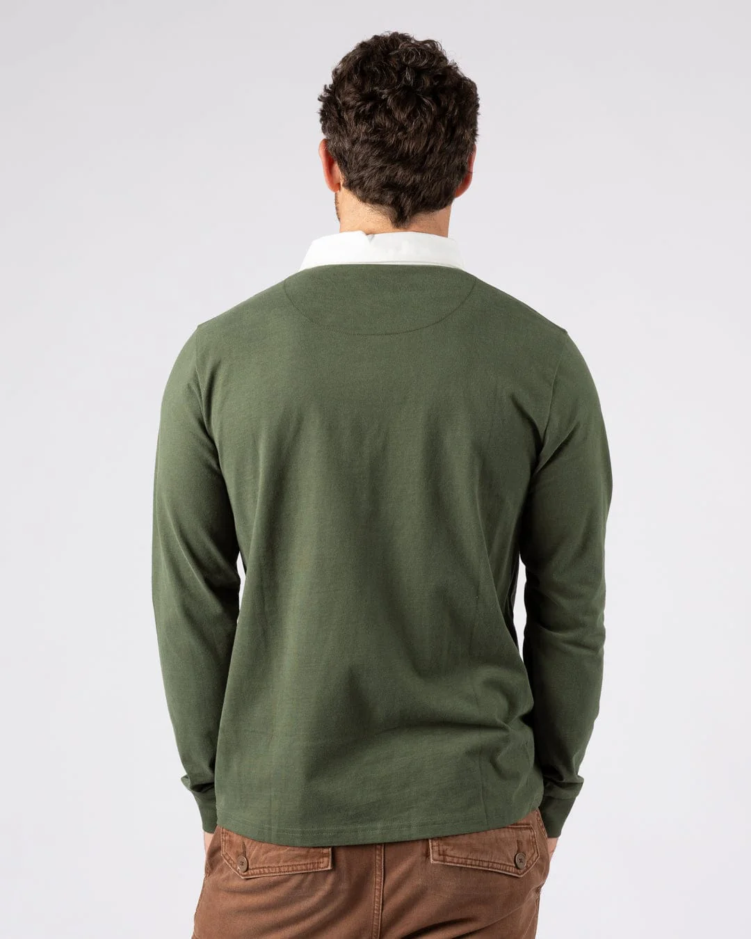 Rugby Field Notes - Mens Long Sleeve T-Shirt - Dark Green - Image 5