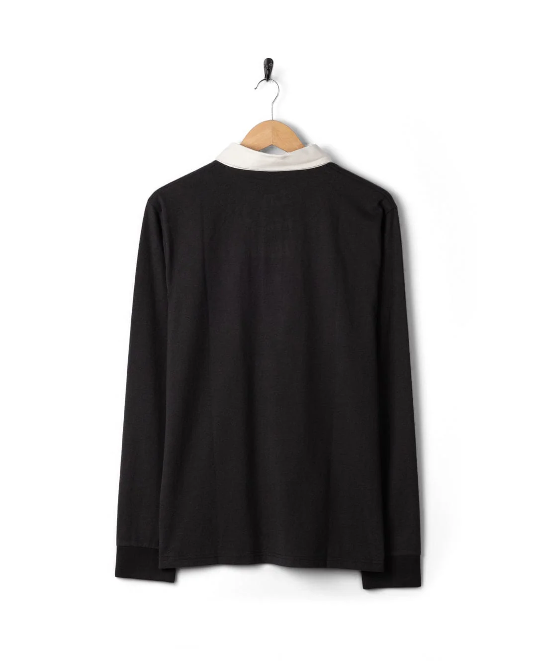 Rugby Field Notes - Mens Long Sleeve T-Shirt - Dark Grey - Image 8