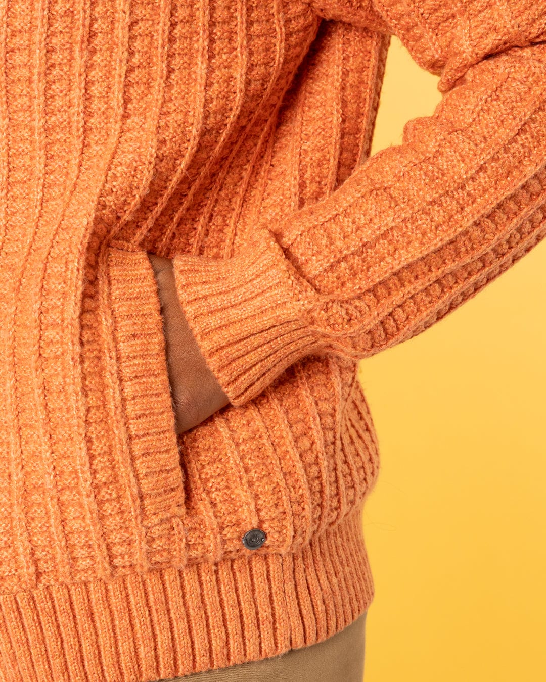 Rupa - Womens Borg Lined Knit - Orange - Image 9