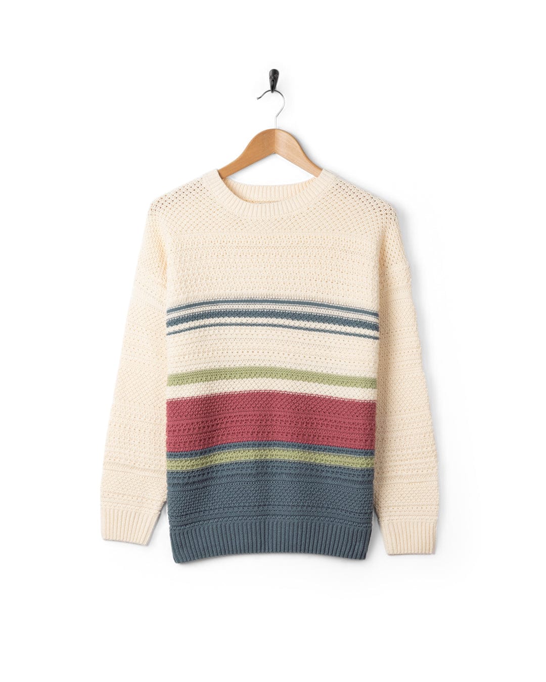 Sable - Womens Long Sleeve Jumper - Cream - Image 8