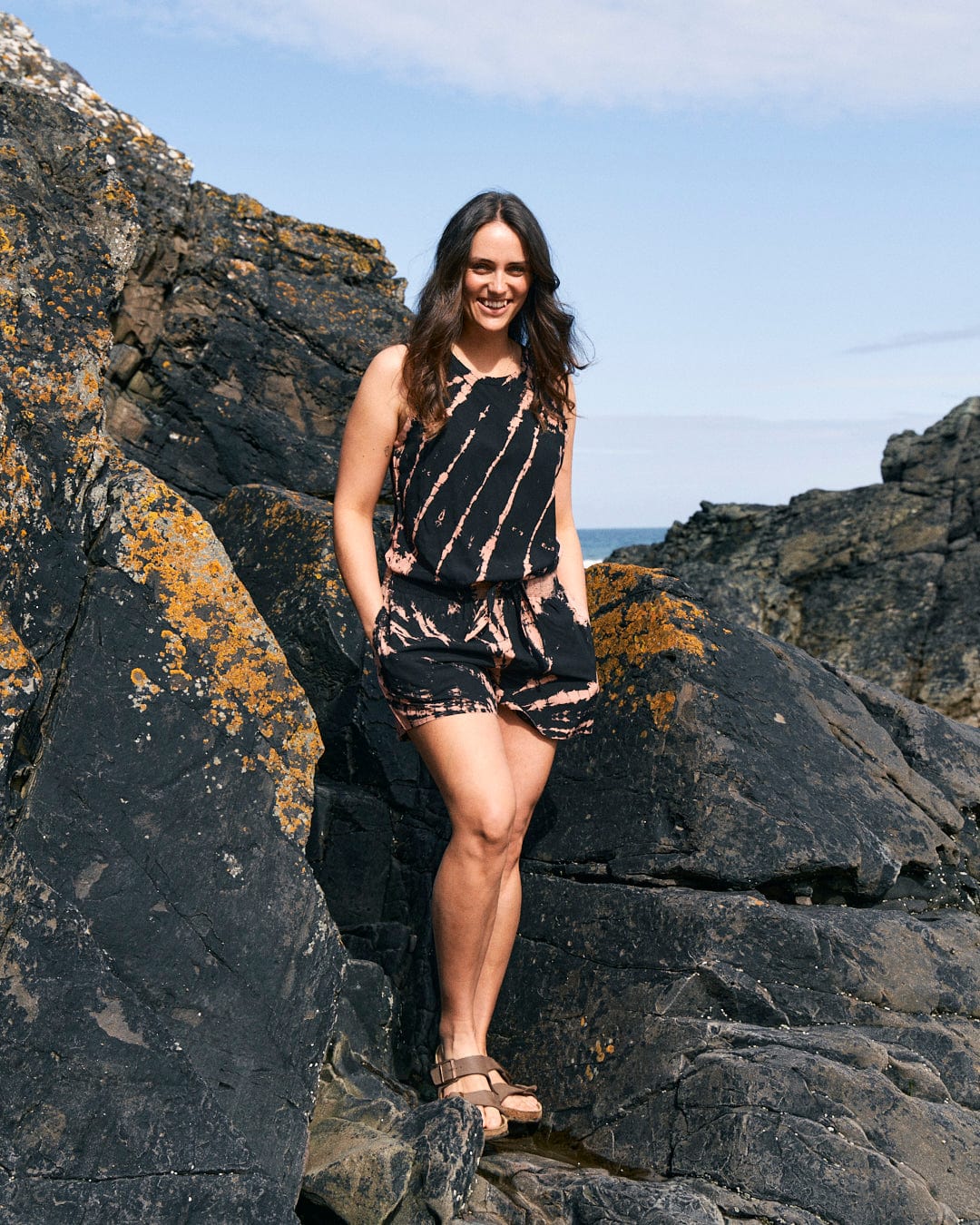 Saffron - Womens Woven Shorts - Black - Image 6